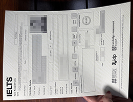 雅思成绩单证书，IELTS Certificate With Good Score