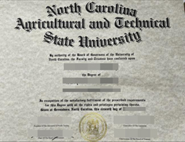 北卡罗来纳州农业和技术州立大学文凭, N.C. A&T Diploma Certificate