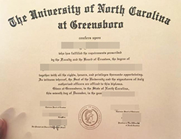 北卡罗来纳州立大学格林波若分校文凭, UNCG Degree Certificate