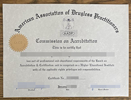 定制美国无药从业者协会证书, buy AADP certificate online