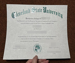 克里夫兰州立大学证书，Cleveland State University Degree