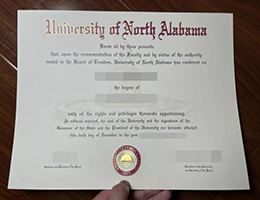 北阿拉巴马大学证书，University of North Alabama Degree
