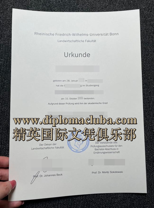 波恩大学毕业证