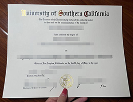 南加利福尼亚大学毕业证，University of Southern California Degree
