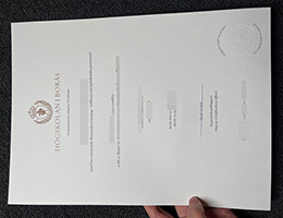 布罗斯大学毕业证, Högskolan i Borås Degree Certificate