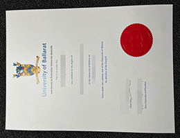 巴拉瑞特大学毕业证，University of Ballarat degree certificate