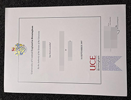 伯明翰中央英格兰大学毕业证, UCE Birmingham Degree Certificate