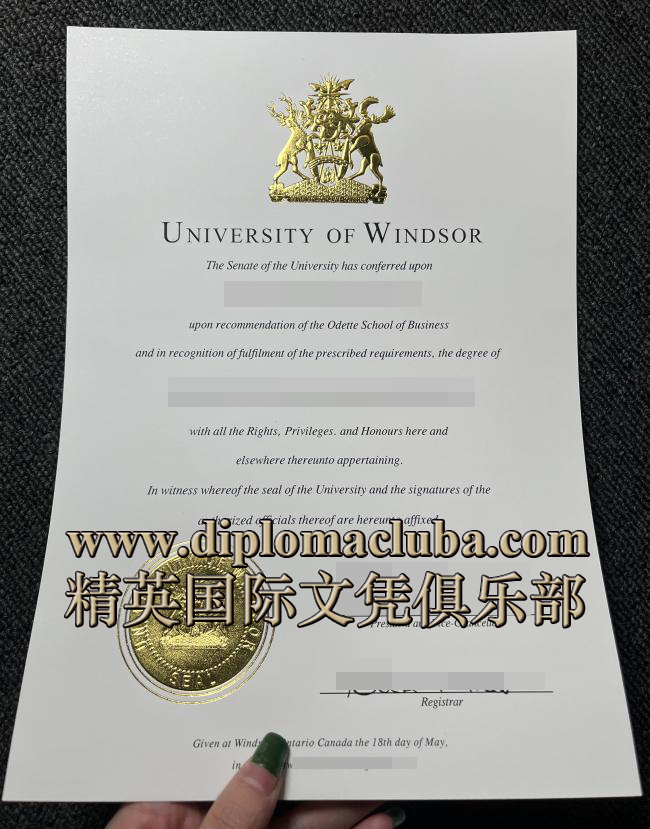温莎大学毕业证