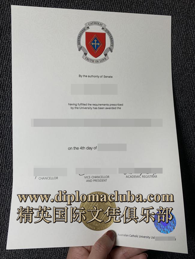 澳大利亚天主教大学文凭