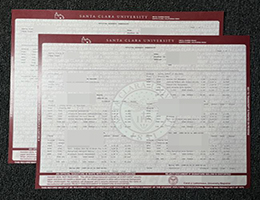 圣塔克拉拉大学成绩单，Santa Clara University Academic Transcript