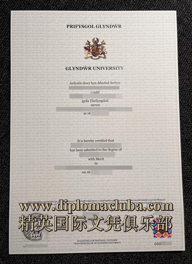 威尔士格林多大学毕业证