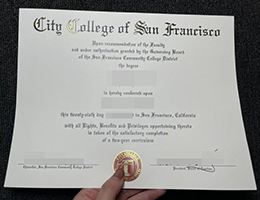 旧金山城市学院毕业证, City College of San Francisco Diploma