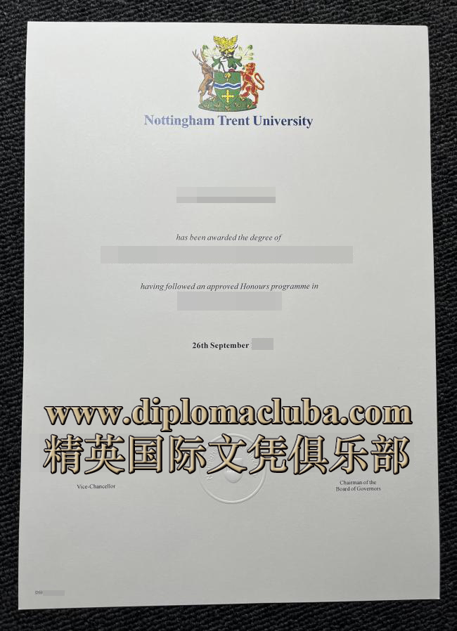 诺丁汉特伦特大学文凭