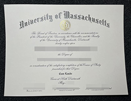 麻省大学毕业证，University of Massachusetts Degree Certificate