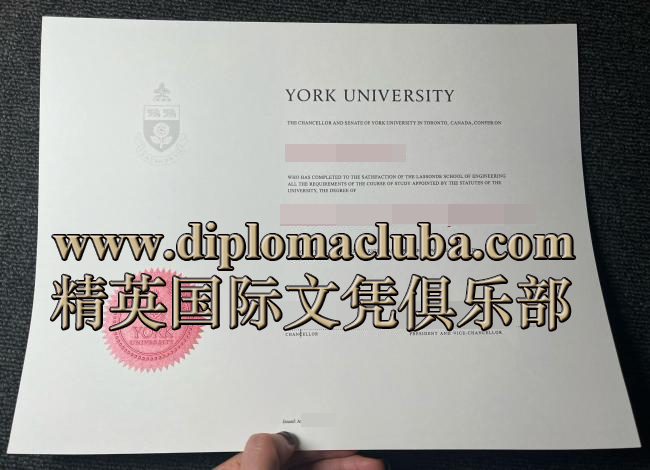 约克大学毕业证
