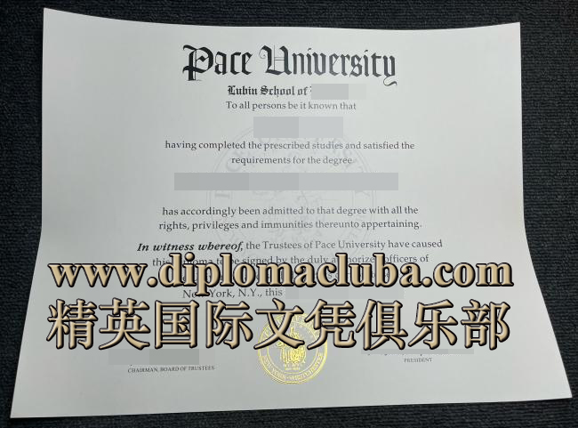 佩斯大学文凭