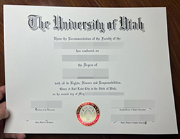 犹他大学毕业证, University of Utah Degree Certificate