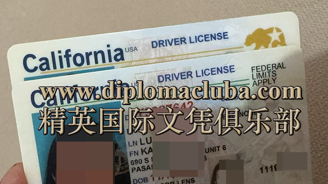 精仿加州驾照