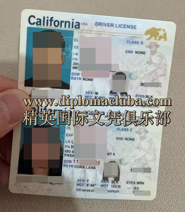 高仿加州驾照