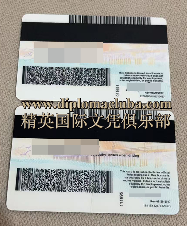 高仿真加州驾照