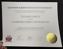 南阿尔伯塔理工学院文凭，SAIT Diploma Certificate in Canadad