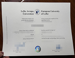 欧洲莱夫凯大学‌毕业证，European University of Lefke (EUL) Diploma