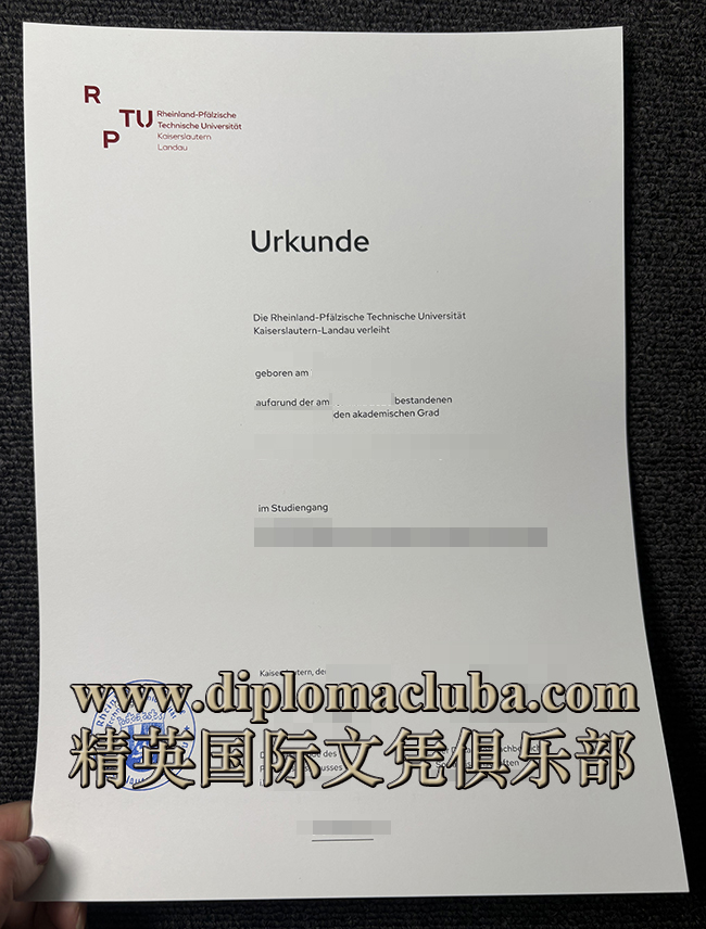 莱茵兰-普法尔茨工业大学文凭