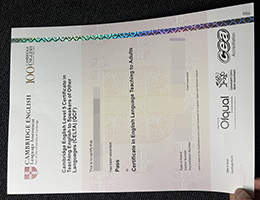 剑桥大学英语教学证书，Cambridge CELTA QCF Certificate