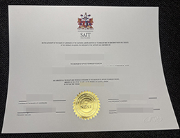 南阿尔伯塔理工学院文凭，SAIT Polytechnic Degree Certificate