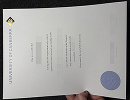 堪培拉大学毕业证，University of Canberra Degree Certificate