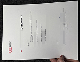 欧洲应用科技大学毕业证，University of Europe for Applied Sciences Degree