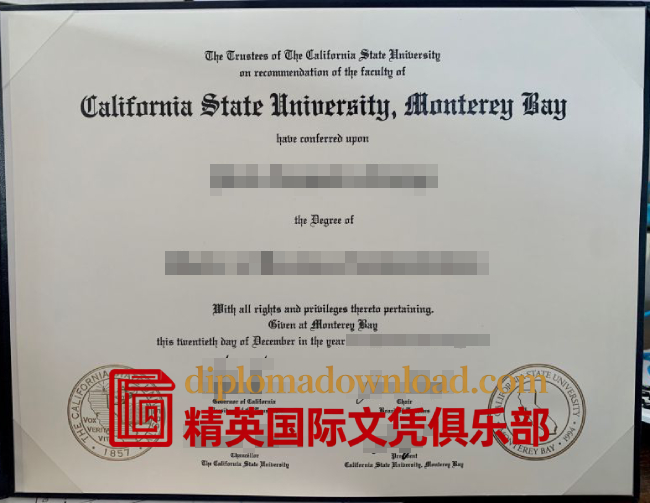 加州州立大学蒙特利湾分校毕业证