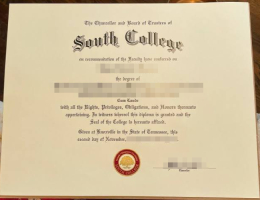 南方学院毕业证，South College Degree Certificate